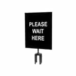 QueueWay - QWAYSIGN-11" X 14" PLEASE WAIT HERE (Double Sided)