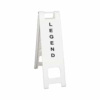 Narrowcade White - 12" x 24" Engineer Grade Legends