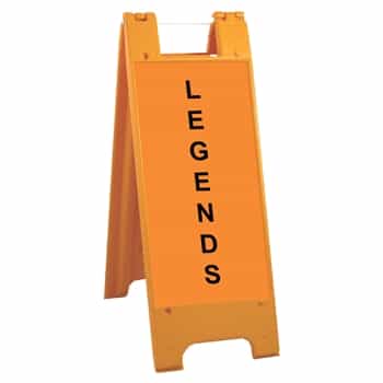Minicade Orange - 12" x 24" High Intensity Prismatic Grade Legends