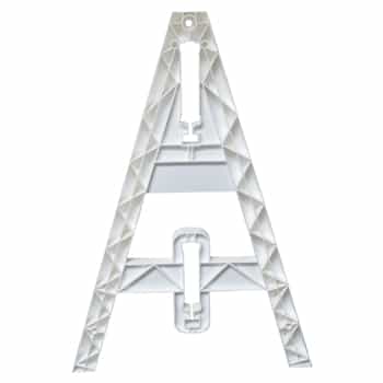 Single Omni Injection Molded A-Frame Leg - White