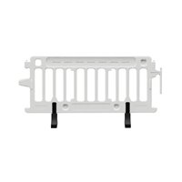 Plastic Roadway Barrier CROWDCADE, 2004-W, White, No sheeting., NONE