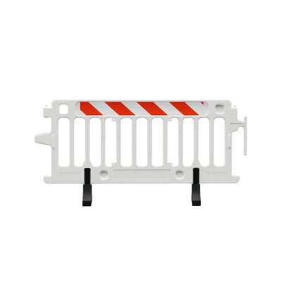 Interlocking Plastic Barricade CROWDCADE, 2004-W-HIPL, White