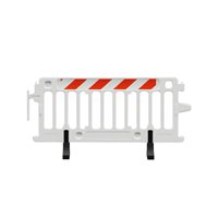 Durable Plastic Barricade for Concerts CROWDCADE, 2004-W-HIPR, White