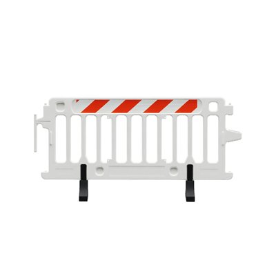 Durable Plastic Barricade for Concerts CROWDCADE, 2004-W-HIPR, White