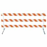 10' Type III-Power Post 63" Uprights and Telespar  Feet with High Intensity Prismatic
Grade Striped Sheeting - One Side