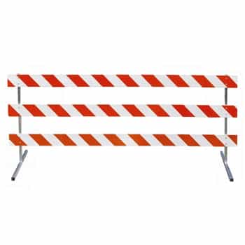 10' Type III-Telespar Feet & 63" Uprights with Engineer Grade Striped Sheeting - One Side