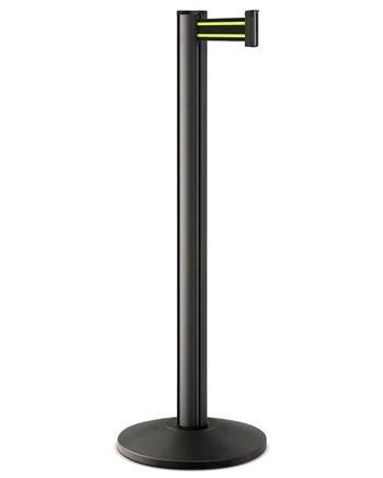 Beltrac 3000 Retractable 7' ft. Belt Stanchion, 14" Sloped Base