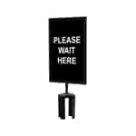 QueueWay - QWAYSIGN-7" X 11" -PLEASE WAIT HERE (both sides)