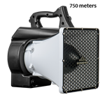 HyperSpike HS-10R Acoustic Hailing Device â€“ 750m Range, Powerful Megaphone Loudhailer
