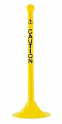 2" Workplace Safety Stanchions with Pre-printed Label