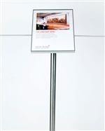Museum & Art Gallery Stanchion Signage, 45 degree angle