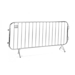 Galvanized Steel 7.5' ft. Pedestrian Barricade, Lightweight 24 Lbs