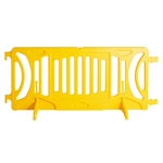 Yellow Plastic Fillable Crowd Control Barricade OTW