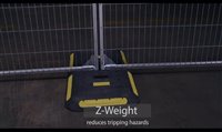 Temporary Fence Leg Weight 27 lbs Z-Weight (Pallet of 72)