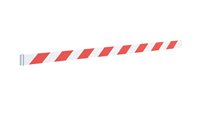 Reflective Fence Strip PVC Red-White12'