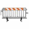 Avalon Crowd Control Plastic Barricade - Add engineer grade striped sheeting on one side