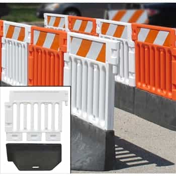 Strongwall ADA Pedestrian Barricade - White