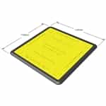 Pedestrian  Trench Cover  44.3"L x 44.3"W with smooth rubber edges