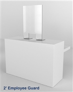 Store Checkout Staff Guard 23" wide by 28" tall w 3" return COVID-19