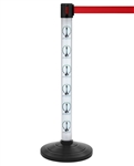 LED Illuminated Stanchion with 10' ft. Retractable Belt - Lytepost