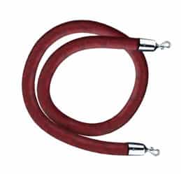 Burgundy Leather-like Vinyl Queue Rope