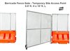 Barricade Fence Gate - Temporary Site Access Point