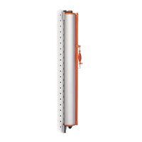 ZonePro Wall/Rack Mounted Fixed Retractable CUSTOM Banner, SINGLE 12' Long