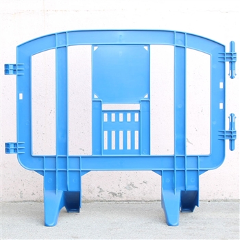 Minit 49" Portable Plastic Crowd Control Barriers Blue