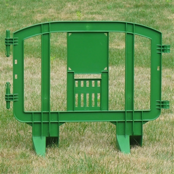 Minit 49" Portable Plastic Crowd Control Barriers Green