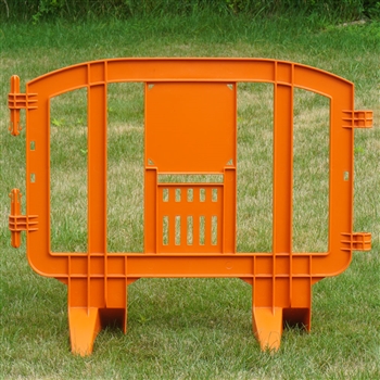 Minit 49" Portable Plastic Crowd Control Barriers Orange