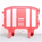 Minit 49" Portable Plastic Crowd Control Barriers Red