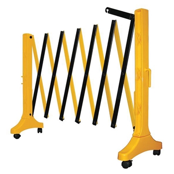 Xpandit Expandable Plastic Barricade, Yellow & Black