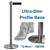 Ultra-Slim Profile 11' ft. Belt Stanchion - Stainless Steel - "Q-Boss" QB500