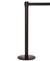 Ultra-Slim Profile 11' ft. Belt Stanchion - Indoor Black Finish - "Q-Boss" QB500CV