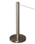 "Q-Cord" Museum Stanchion with Retractable 7' Cord, Stainless Steel, 20" H