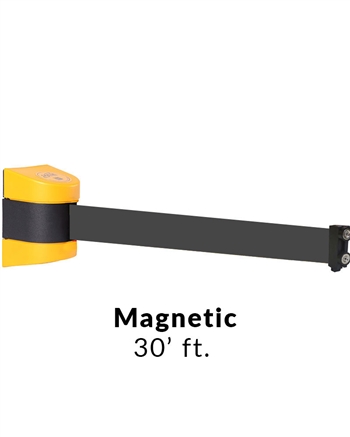 Magnetic Retractable Wall Mounted Barrier 30' ft.