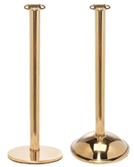Museum Rope Stanchion, Polished Brass