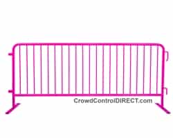 Crowd Control Steel Barricade - Pink