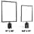 7inx11in Barrier Sign Frame