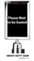 Stanchion Sign 7x11 - "Please Wait to be seated"
