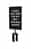 Retractable Belt Barriers Sign Frame Exit