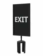 Queue Stantion Top Sign, 7x11" - Exit