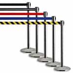 Stainless Steel Queue Posts with 7'6" Belt