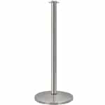 QueueWay Classic Rope Stanchion, Polished Stainless