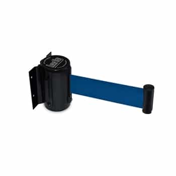 QueueWay Wall Mounted Retractable Belt, BLUE 7.5' ft.