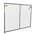 Perimeter Patrol Security Fence Single Panel 6'x7.5' Black
