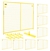 Perimeter Patrol Security Fence Panel Kit 8 Panels 6'x7.5' (60' ft) Yellow