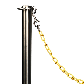 Crowd Control Barrier Yellow Steel Chain (R18)