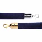 Economy 1.5" Velvet Rope Blue - 8 Feet