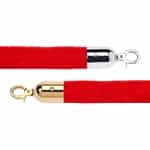 Economy 1.5" Velvet Rope Red - 8 Feet